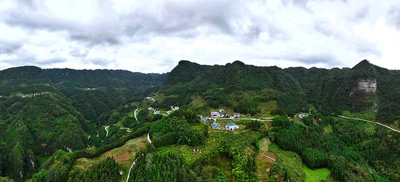 10月14日高田鄉(xiāng)塢城村付山村民小組航拍